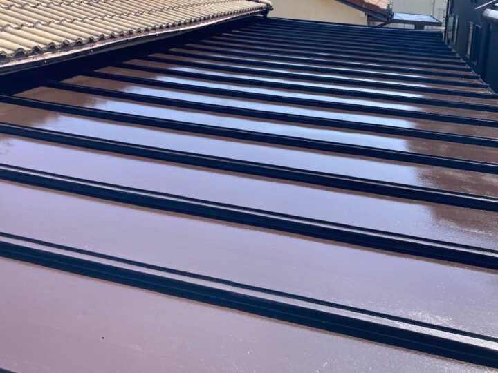 岡山市北区Ｏ様｜トタン屋根シリコン塗装