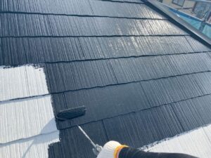 屋根|ブラック|施工事例岡山