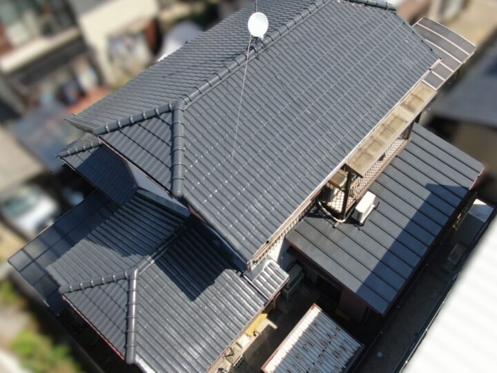屋根フッ素塗装工事｜25033_岡山市南区F様