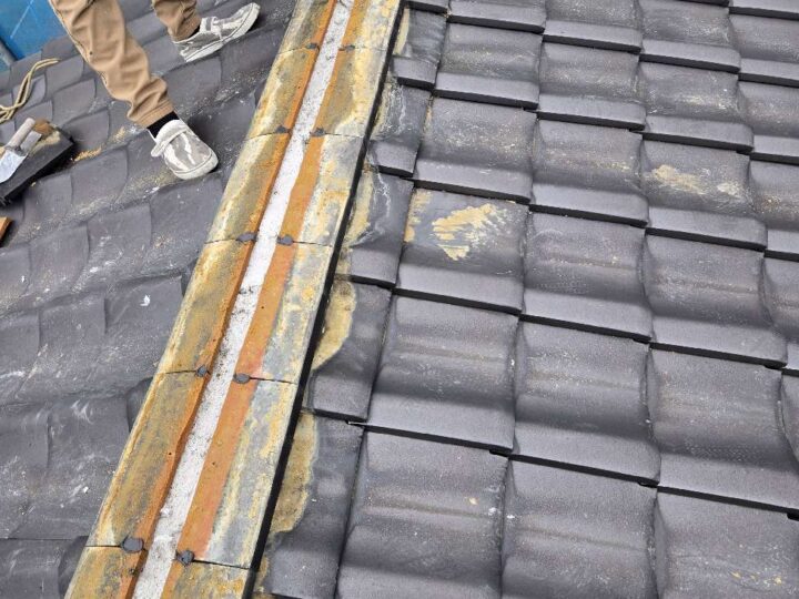 のし瓦積みなおし