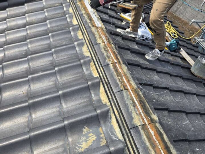 のし瓦積みなおし