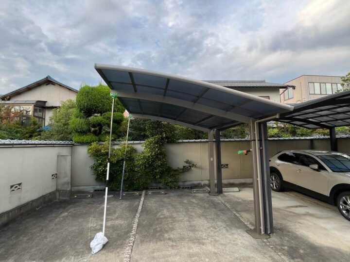 カーポートパネル設置