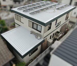 屋根遮熱無機塗装工事｜25047_岡山市南区S様