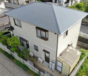 屋根無機塗装工事｜26008_岡山市北区K様