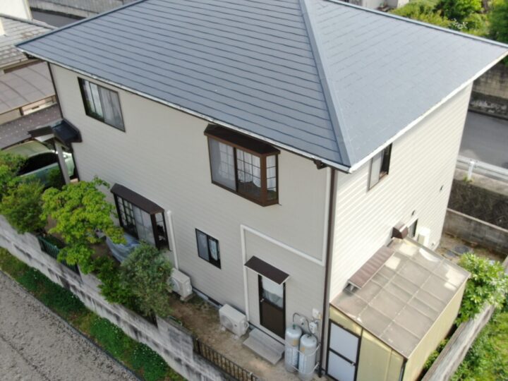 屋根無機塗装工事｜26008_岡山市北区K様