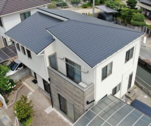 屋根無機塗装工事｜26013_岡山市南区M様