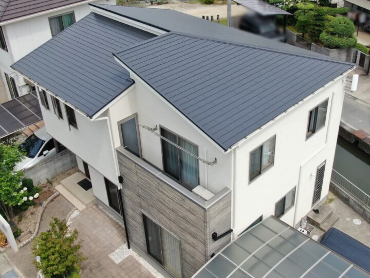 屋根無機塗装工事｜26013_岡山市南区M様