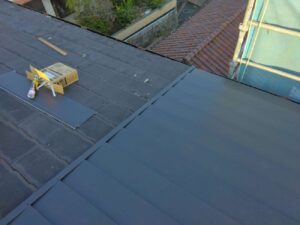 屋根部分カバー工法|雨漏り補修|岡山|施工事例|ガルバリウム鋼板