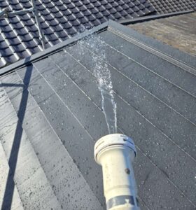 雨漏り|岡山市北区|散水試験|完工後