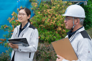 近隣挨拶|現場打ち合わせ|岡山|屋根工事|外壁塗装