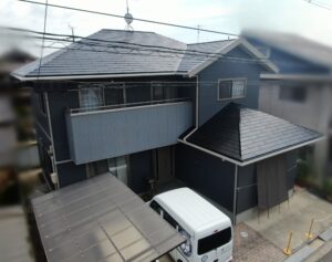 岡山市南区O様 外壁塗装屋根塗装工事(外壁シリコン塗料:屋根フッ素塗料)