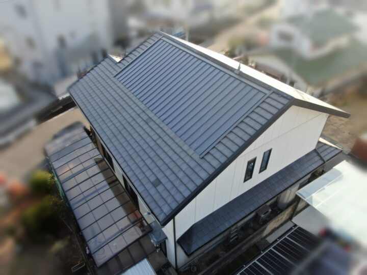 屋根部分カバー工法工事・雨漏り修繕工事｜岡山市南区H様_26029