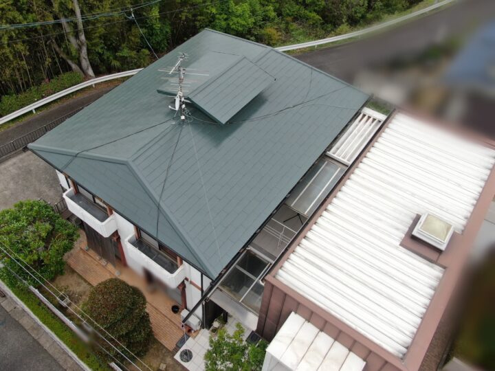 屋根遮熱フッ素塗装工事｜岡山県倉敷市K様_26034