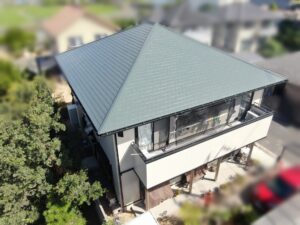 岡山市東区｜O様邸｜屋根塗装工事｜8月末完工
