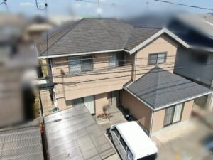 岡山市南区|屋根塗装工事|施工事例|フッ素塗装|ミサワホーム